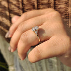 Yellow Gold Oval Diamond Engagement Ring