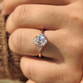Yellow Gold Oval Diamond Engagement Ring