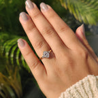 Yellow Gold Oval Diamond Engagement Ring