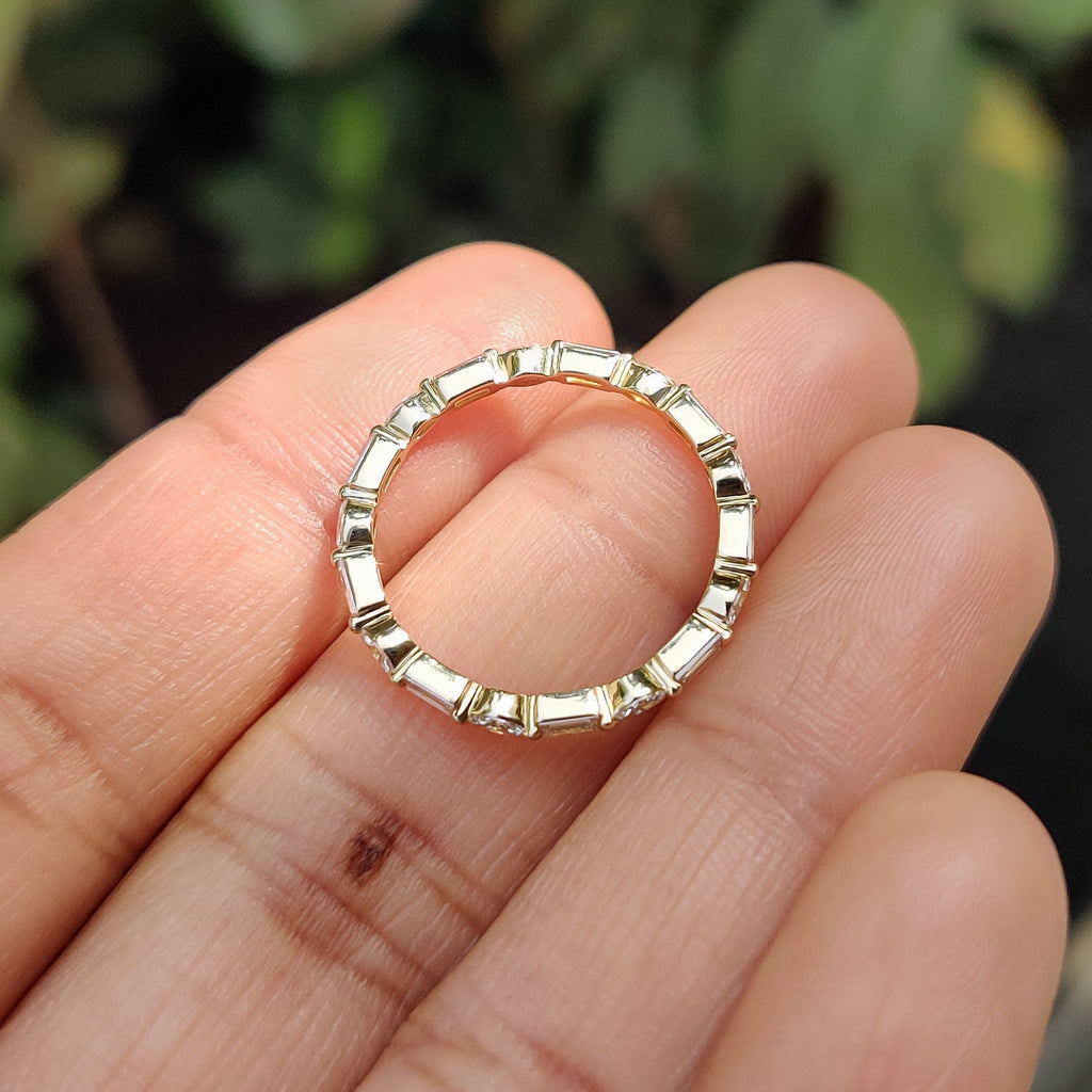 Marquise And Baguette Wedding Band In Eternity Style