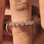 Round Diamond Bezel Set Eternity Band