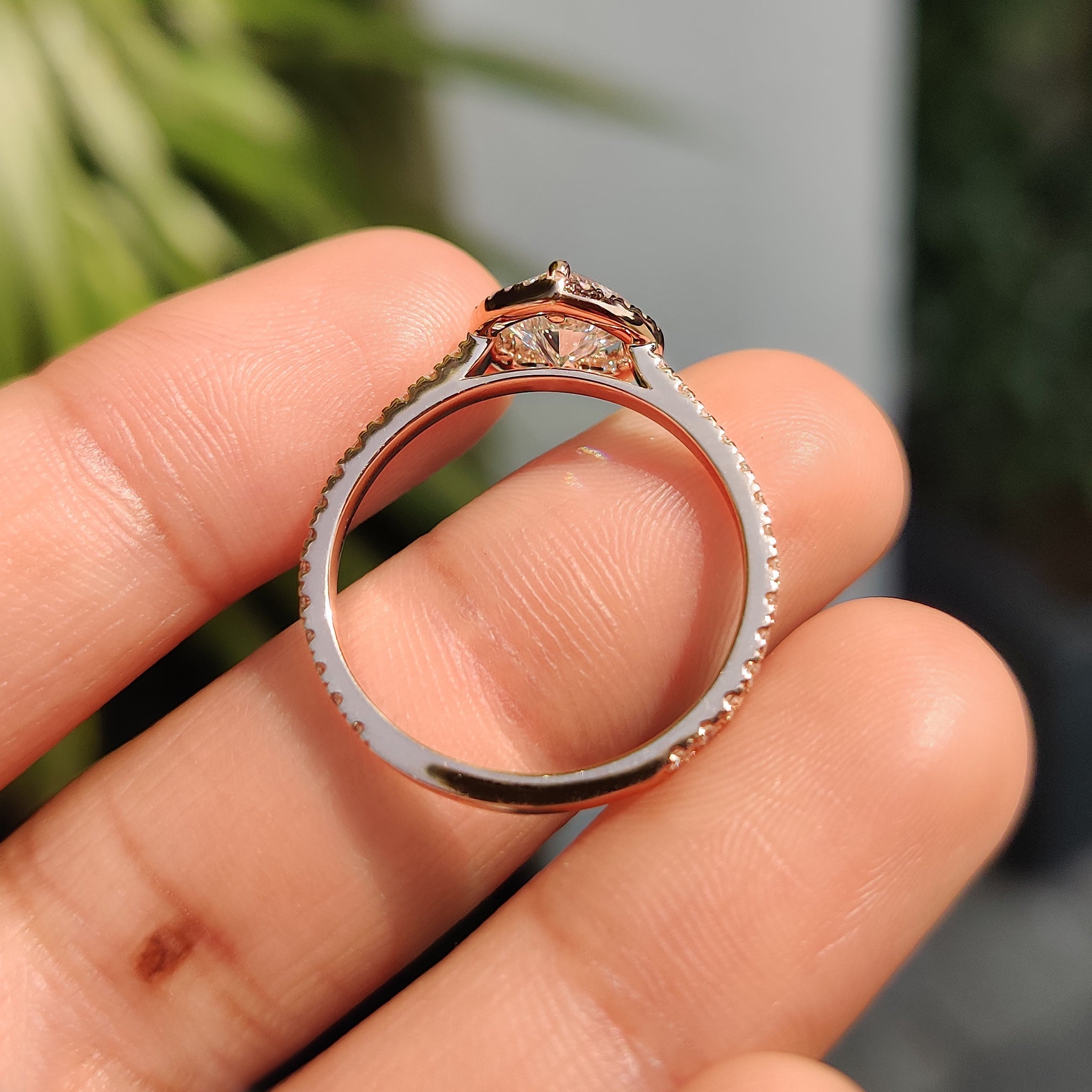 Heart Cut Diamond Ring With Pave And Halo Style