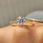 Round Diamond Bypass Ring Setting In Pave Style