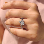 Pear Shape Diamond Ring In Muse Setting