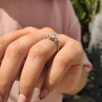 Pear Shape Diamond Ring In Muse Setting