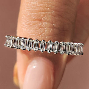 Baguette Diamond Wedding Band In Eternity Style
