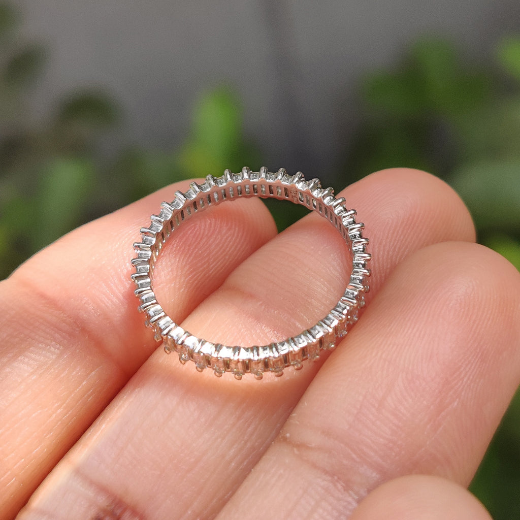 Baguette Diamond Wedding Band In Eternity Style