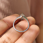 Marquise Cut Split Shank Engagement Ring