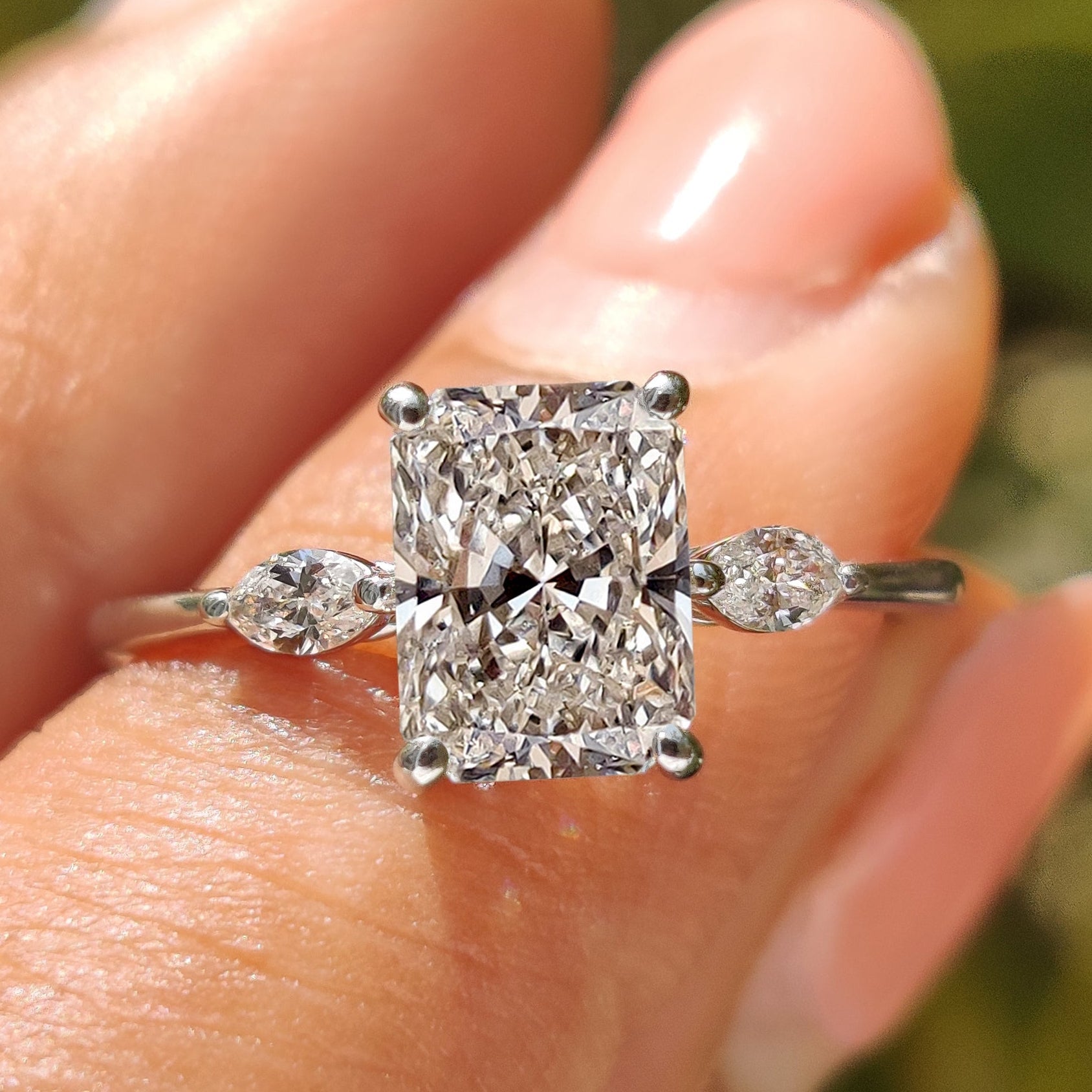 Radiant Cut Engagement Ring Main image