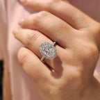 Oval Cut Cathedral Setting Ring