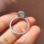 Oval Cut Cathedral Setting Ring