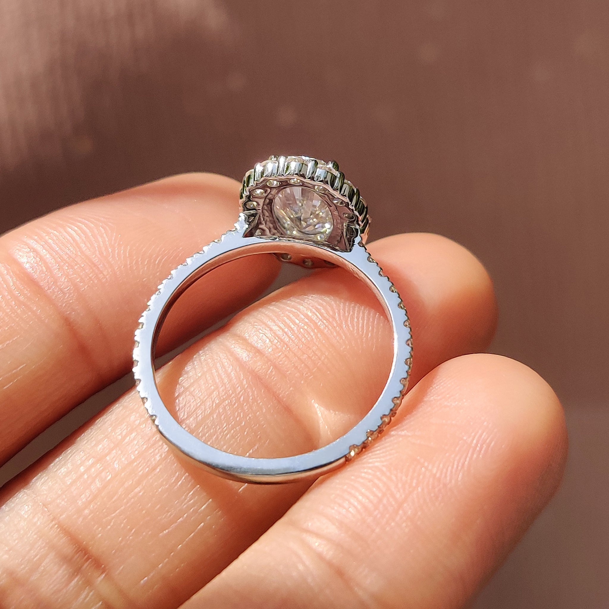 Oval Cut Cathedral Setting Ring