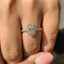 Oval Diamond Engagement Ring With Cathedral Setting