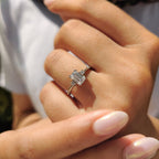 Emerald Cut Double Prong Engagement Ring
