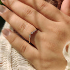 Baguette And Round Diamond Shared Prong Wedding Band