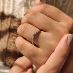 Baguette And Round Diamond Shared Prong Wedding Band