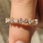 Round Diamond Nature Inspired Wedding Band