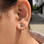 Round Cut Diamond Stud Earrings