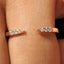 Round Cut 6 Stone Open Gap Wedding Band