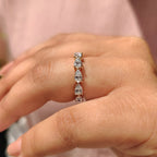 Eternity Wedding Band - Pear Shaped Diamond