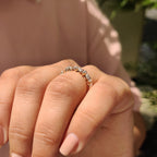Eternity Wedding Band - Pear Shaped Diamond
