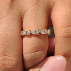 Eternity Wedding Band - Pear Shaped Diamond