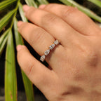 Eternity Wedding Band - Pear Shaped Diamond