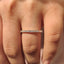 Secure With Shared Prong Baguette And Round Diamond Band