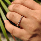 Secure With Shared Prong Baguette And Round Diamond Band