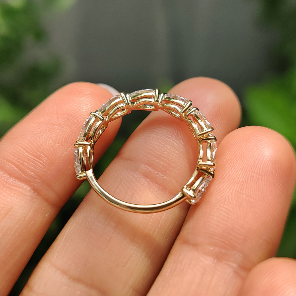 Eternity Wedding Band - Pear Shaped Diamond