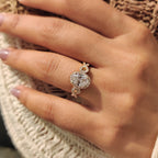Oval Engagement Ring With Hidden Milgrain Setting