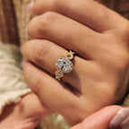 Oval Engagement Ring With Hidden Milgrain Setting