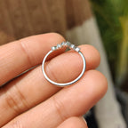 Marquise And Round Wedding Band In Cluster Style
