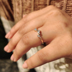 Seven Stone Marquise And Round Diamond Wedding Band