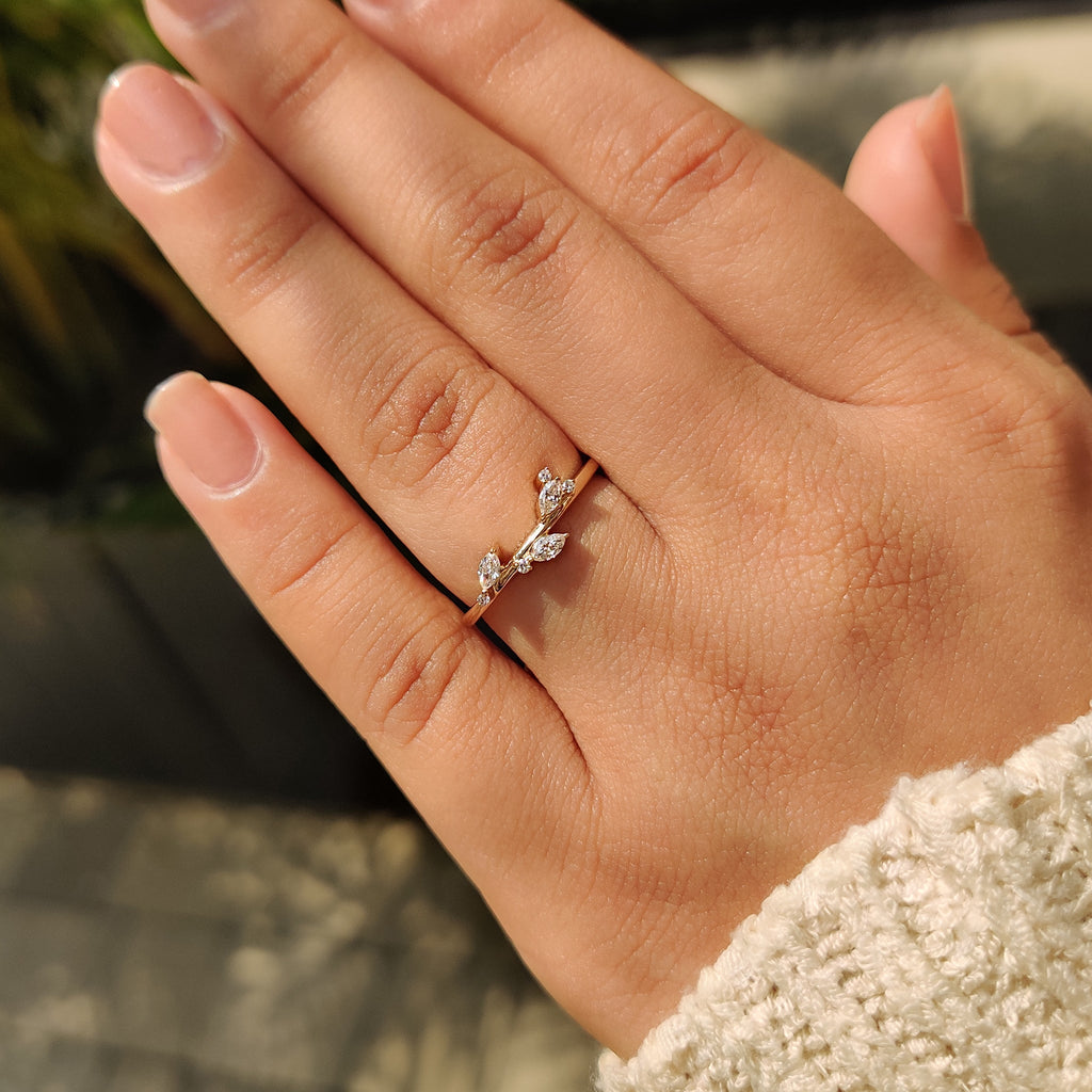 Seven Stone Marquise And Round Diamond Wedding Band