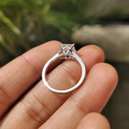Split Shank Princess Cut Diamond Ring