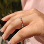Marquise Diamond Eternity Band In Shared Prong Style