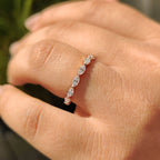 Marquise Diamond Eternity Band In Shared Prong Style
