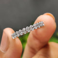 Semi Eternity Oval Diamond Band