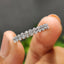 Semi Eternity Oval Diamond Band