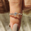 Oval Diamond Wedding Band - Zig Zag Style