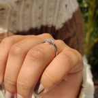 Pear Diamond Engagement Ring With Tapered Shank Setting