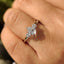 Pear Diamond Engagement Ring With Tapered Shank Setting
