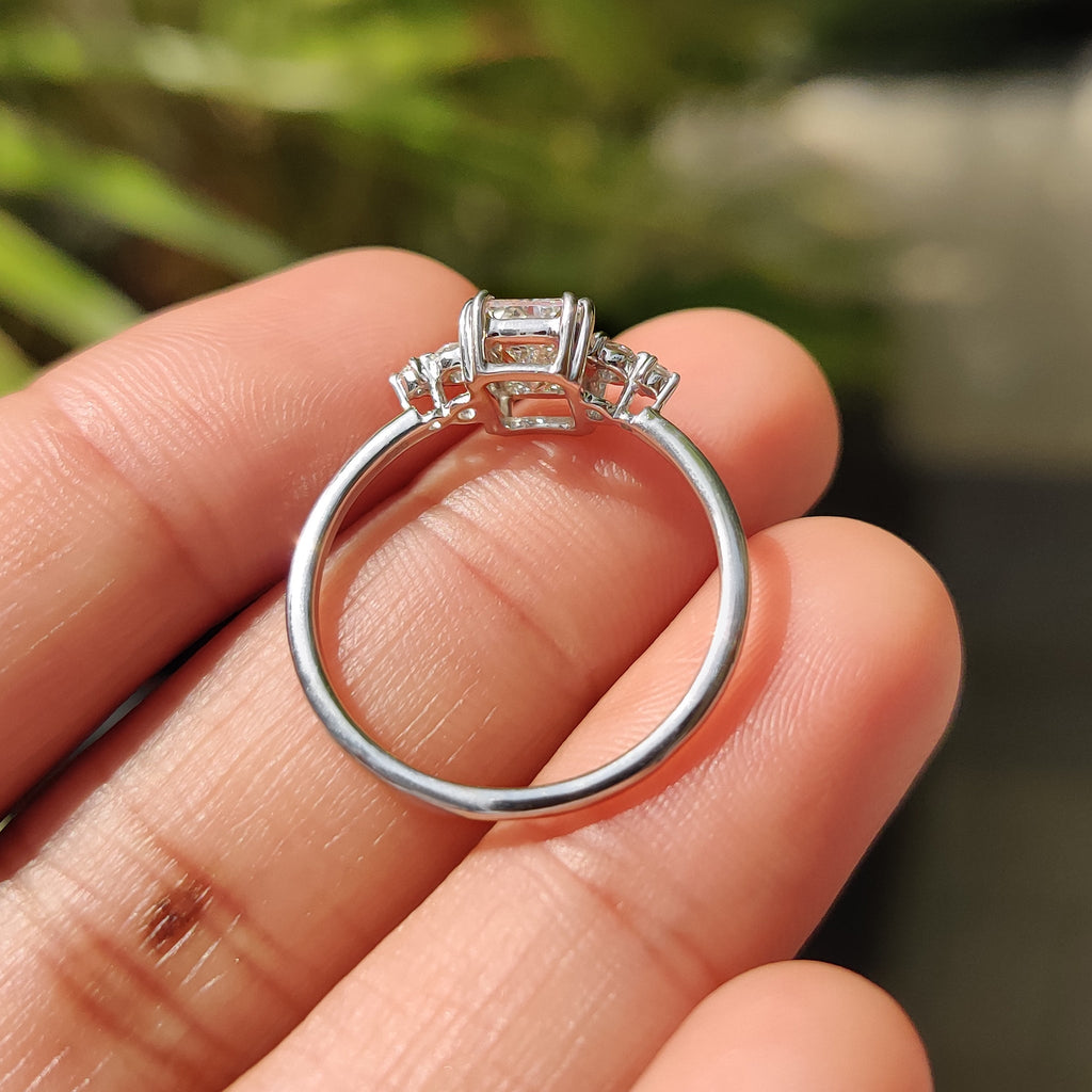 5 Stone Radiant Cut Engagement Ring