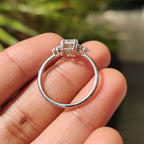 5 Stone Radiant Cut Engagement Ring