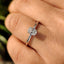 Oval Hidden Halo Engagement Ring - Yellow Gold