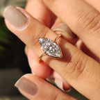 Solitaire Marquise Cut Engagement Ring