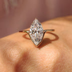 Solitaire Marquise Cut Engagement Ring
