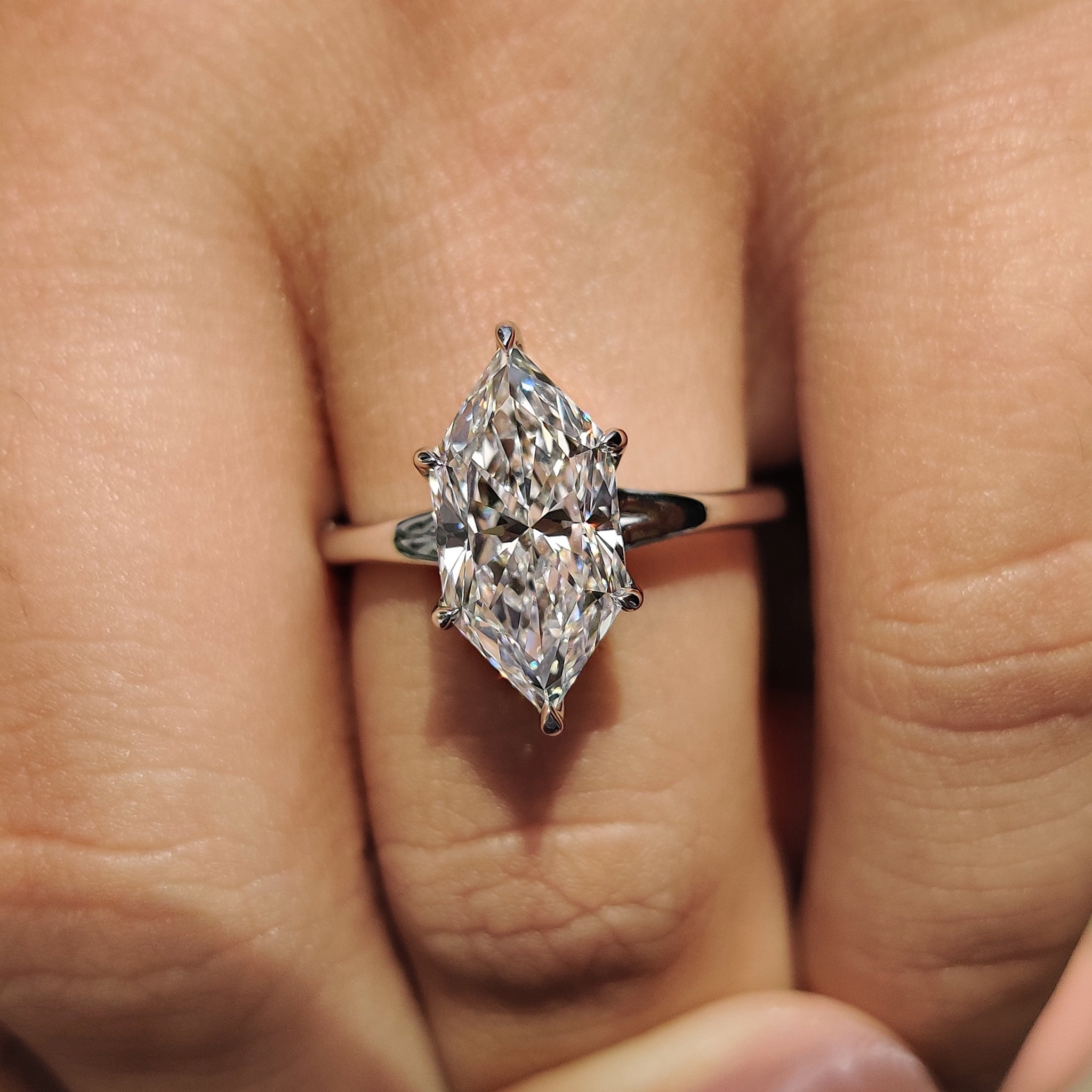 Dutch Marquise Engagement Ring In Solitaire Style