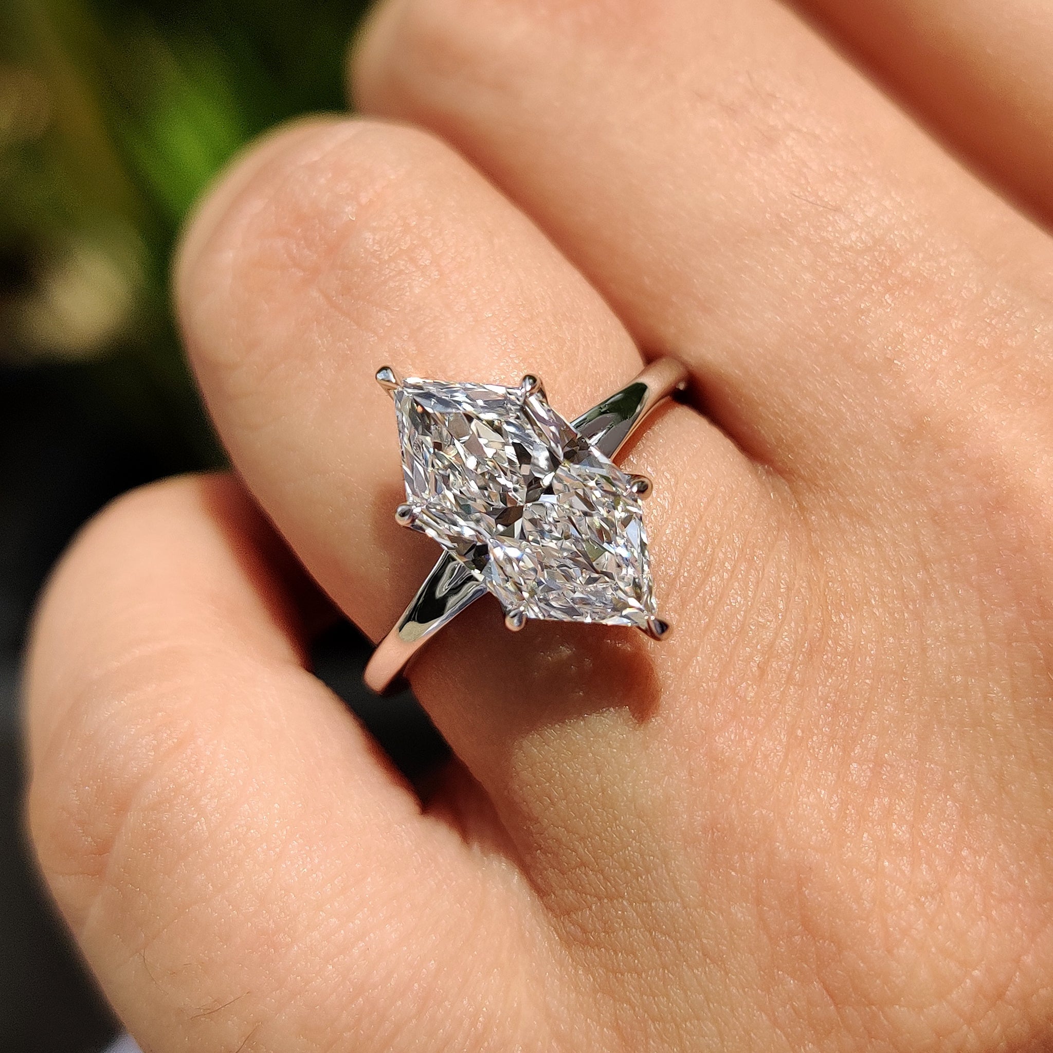 Dutch Marquise Engagement Ring In Solitaire Style Secondary image